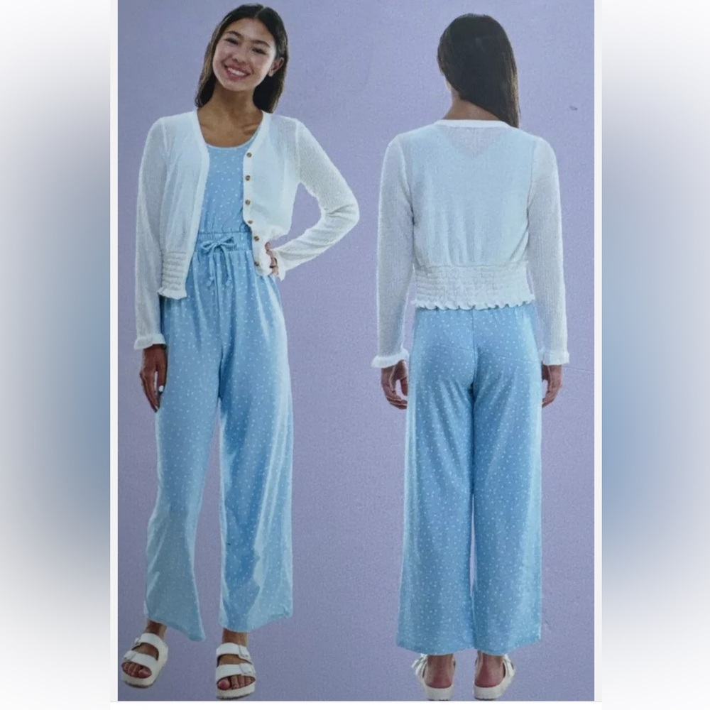 Trixxi Girl’s  2 Piece Jumpsuit Dress Set Jumpsuit & Cardigan